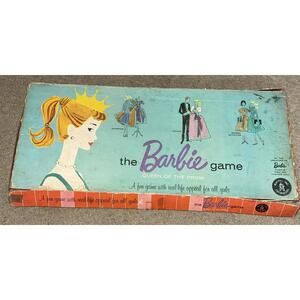 Mattel The Barbie Game “Queen of the Prom” 1960 Board Game Fashion & Prom Theme